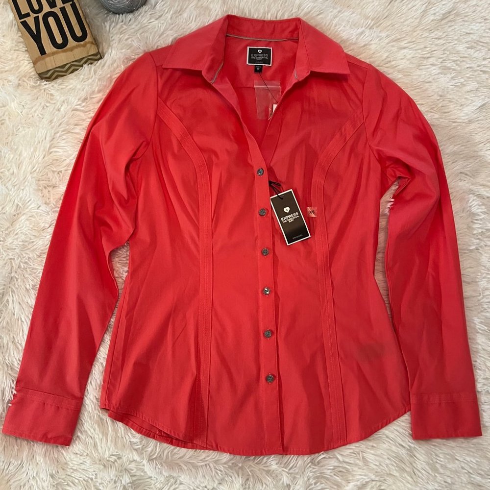 Express The Essential Shirt Top / Blouse